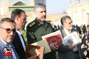 اجرای سرود &laquo;سلام فرمانده ۲&raquo; با حضور ابوذر روحی در قزوین