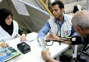 برپایی بیمارستان صحرایی استان قزوین در منطقه "آبگرم آوج"