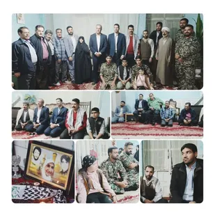 چهارمین يادواره ماهانه خانگی شهداء روستای چاهکین زرند برگزار شد