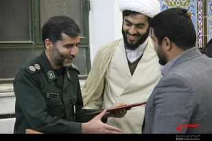 تودیع و معارفه فرمانده پایگاه بسیج حضرت محمد رسول الله&laquo;ص&raquo; درچه همزمان با هفته بسیج
