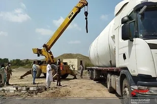 ۲۰ مخزن آب در بخش چانف شهرستان نیکشهر توزیع شد