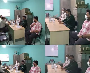 سرکشی  جانشین سپاه شهرستان بستک ازپایگاههای بسیج منطقه فرامرزان
