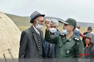 اجرای میز خدمت در مناطق عشایری میانه توسط بسیج عشایر