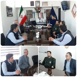 دیدار رئیس اداره برق پیشوا با فرمانده سپاه