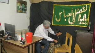 ویزیت رایگان یکصد بیمار بروجنی توسط پزشک خیر جانباز