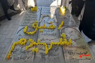 دیدار بسیجیان با همسر شهید در سرخه