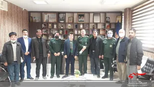 دیدار اعضای قرارگاه محله مسجد محور روستای ابرسج با فرمانده سپاه شاهرود+ تصاویر