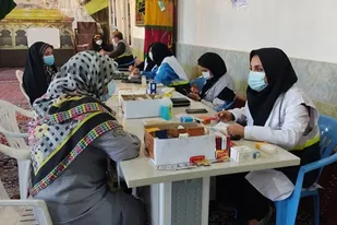 ویزیت رایگان اهالی هشتگرد و گلسار به مناسبت هفته بسیج