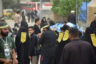 برپایی موکب فرهنگی پایگاه قدس در پیاده روی اربعین+ تصاویر