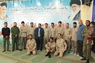 دیدار صمیمانه فرمانده سپاه نینوا با خادمین شهدا درراهیان نور