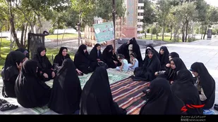 تجدید میثاق پایگاه ریحانة النبی همدان با شهدای گمنام