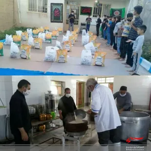 توزیع 350 پرس غذای گرم در روستای ینگه قلعه بجنورد