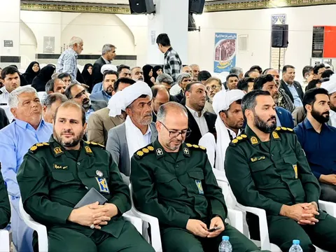 آیین تکریم و معارفه فرمانده ناحیه مقاومت بسیج سپاه شهرستان نهبندان با حضور سردار ناصر بهروز فرمانده سپاه انصارالرضا علیه‌السلام خراسان جنوبی برگزار شد