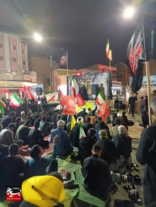 حضور پرشور مردم در اجتماع بزرگ کوی انقلاب اهواز