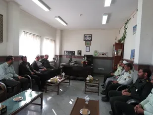دیدار فرماندهان نظامی و انتظامی شهرستان خاتم