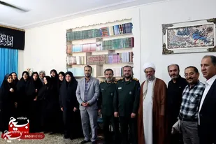 دیدار فرهنگیان فرزند شهید با امام جمعه دامغان