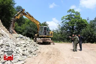 پیشرفت ۷۰ درصدی پروژه راه روستایی کنتا پاجا با مشارکت بسیج سازندگی مازندران