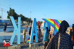 جشنواره پرواز بادبادک ها در بند کنارک برگزار شد