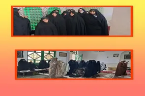اردوی جهادی و معنوی خواهران بسیجی سرخه در امامزاده علی بیابانک