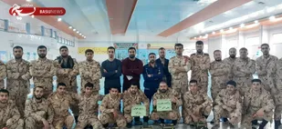 مسابقات شنا ویژه سربازان سپاه صاحب الامر(عج) استان قزوین برگزار شد