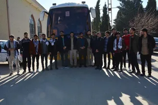 اعزام کاروان راهیان نور دانشجویان استان به مناطق عملیاتی جنوب کشور + (تصاویر)