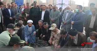 ادای احترام مسئولان و کارکنان استان به مقام شامخ شهیدان