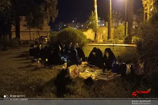 مراسم ضیافت افطار در روستا اروانه در سرخه برپا شد