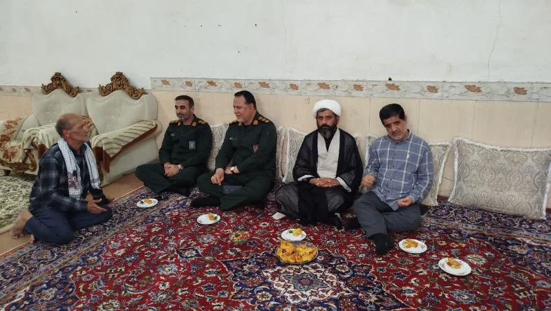 دیدار  نصرالله غلامپور رزمنده هشت سال دفاع مقدس در دلوار