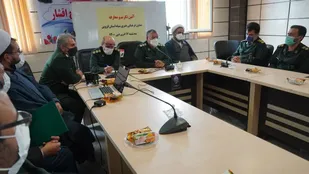 آئین تکریم و معارفه معاون فرهنگی هنری سپاه استان قزوین برگزار شد