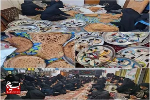 مشارکت گسترده جهادگران بسیجی سرخه در موکب شهدای شهرستان