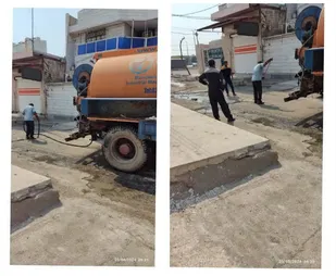 پیگیری بازگشایی راه بسته فاضلاب کوچه توسط بسیج در خرمشهر&nbsp;