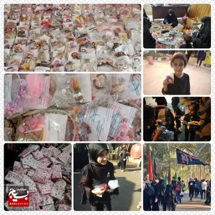 اهدای ۲ هزار ۵۰۰ هدیه فرهنگی بانوان شاندیزی به زائران کوچک اربعین/ترویج فرهنگ فرزندآوری در پویش" غدیر تا اربعین"