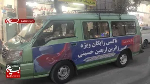خدمت به زوار در مرز چذابه با ۷۵۰ خودروی شخصی و تاکسی