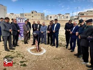 کلنگ احداث استخر دانش&zwnj;آموزی شاهرود به زمین زده شد