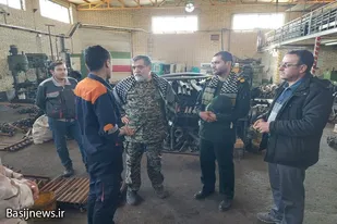بازدید سردار آبنوش از کارگاه&zwnj;های تولیدی شهرستان فامنین