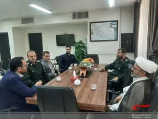 دیدار فرمانده سپاه ناحیه شاهرود با مسئولین دستگاه قضا شهرستان
