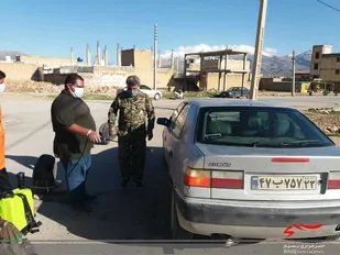برپایی ایستگاه سلامت توسط بسیجیان لردگان