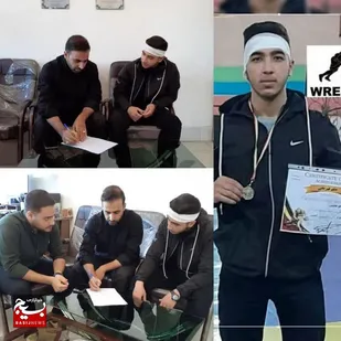 خیلی خوشحالم بعنوان یک بسیجی موفق به کسب مقام در رشته کشتی شدم