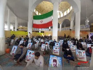 حضور منسجم بسیجیان در نماز جمعه شلمزار