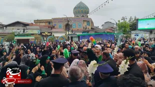 استقبال باشکوه از کاروان خادمین رضوی درآستانه اشرفیه و بندر کیاشهر