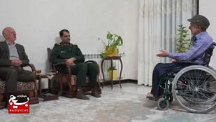 دیدار جانشین سپاه ثارالله کرمان با جانبازان