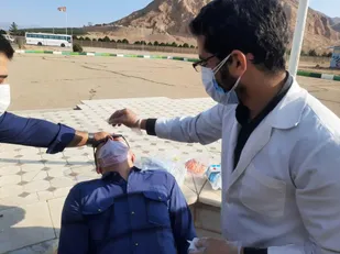 انجام تست کرونا از کارکنان سپاه شاهرود