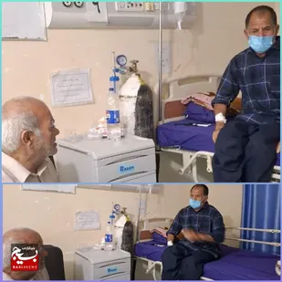تکریم وعیادت از رزمنده فداکاردوران دفاع مقدس در هندیجان
