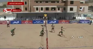 صعود تیم ساوانا شاهرود به مرحله پلی آف لیگ برتر والیبال ساحلی