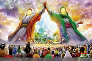 پیاده روی سادات به مناسبت عید غدیر خم در شهر آشخانه