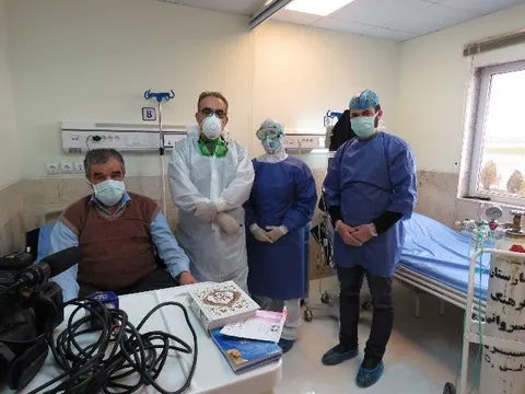 اولین بیمار مبتلا به کرونا از بیمارستان فراهان مرخص شد