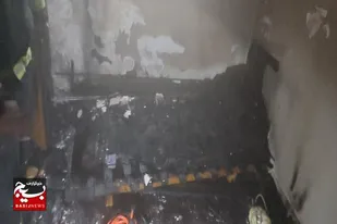 مهار آتش&zwnj;سوزی منزل مسکونی در منطقه پشت بیمارستان بوعلی