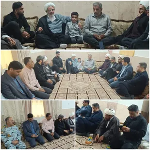دیدار نماینده ولی فقیه با خانواده شهدا و جانبازان شهرستان سیریک