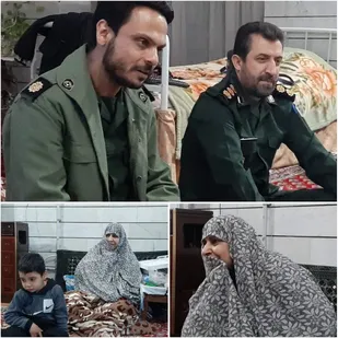 دیدار فرمانده سپاه پیشوا با مادر شهید والامقام " مجید پسندی"