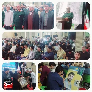 مراسم ششمین سالگرد شهید تاجبخش در گتوند برگزار شد